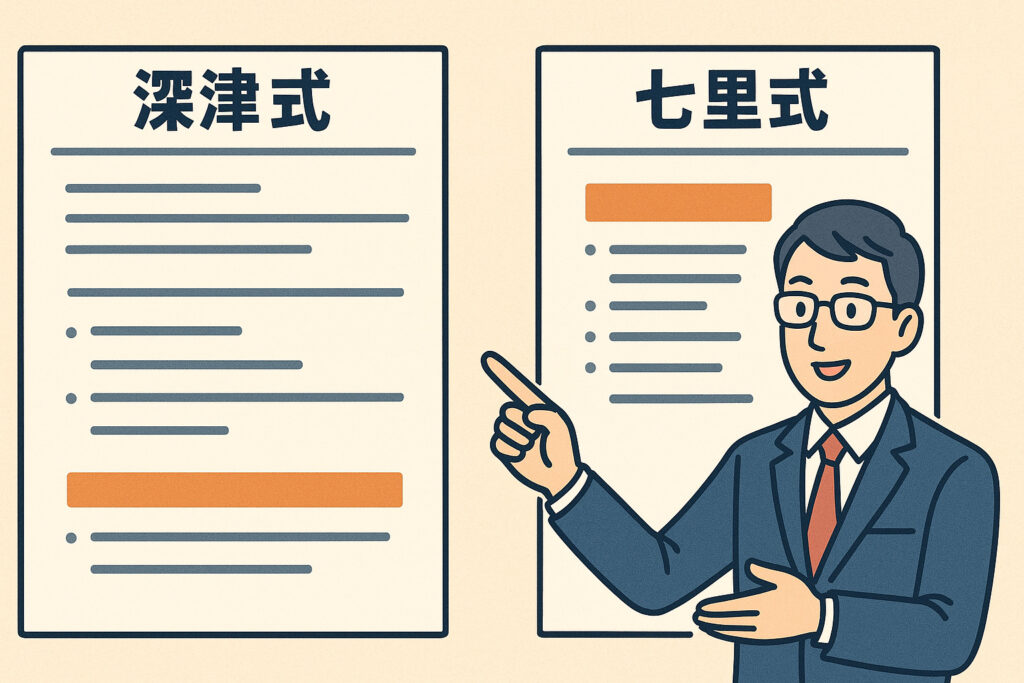 深津式 vs 七里式