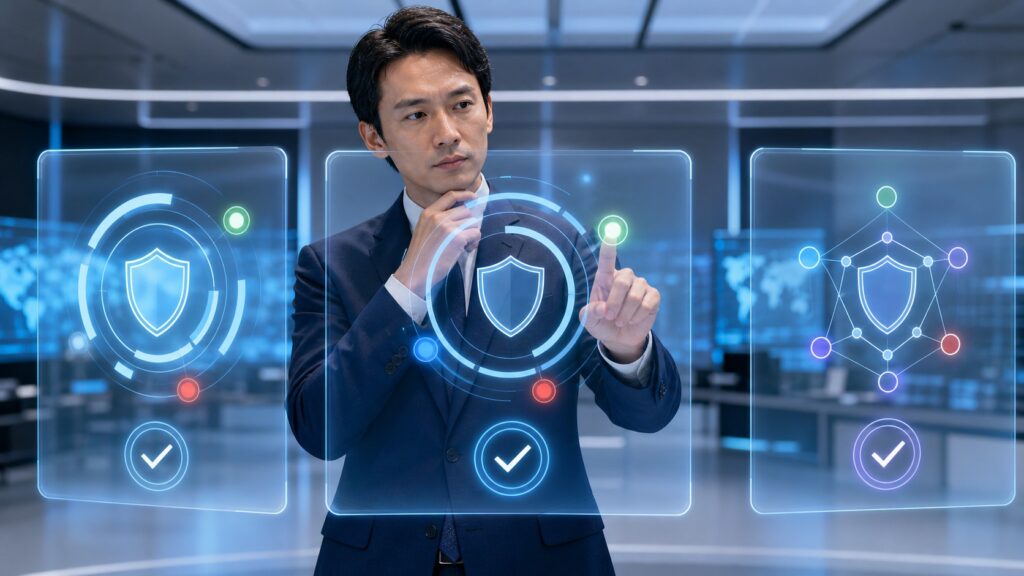 WordPress脆弱性診断ツールを比較する記事のアイキャッチ。複数の診断ツールを見比べるイメージ